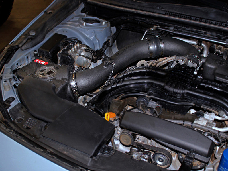 aFe Takeda Momentum Pro DRY S Cold Air Intake System 18-19 Subaru Crosstrek H4 2.0L - 56-70010D - Mounted