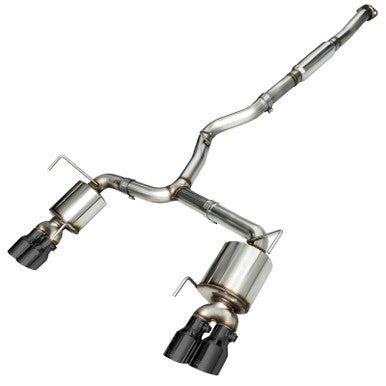 AWE Touring Edition Exhaust for 2015-21 Subaru WRX Sedan - Diamond Black Quad Tips (102mm) - 3015-43102
