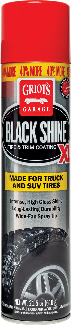 Griots Garage Black Shine Tire and Trim Coating XL - 21.5oz- Case of 6 - 10850