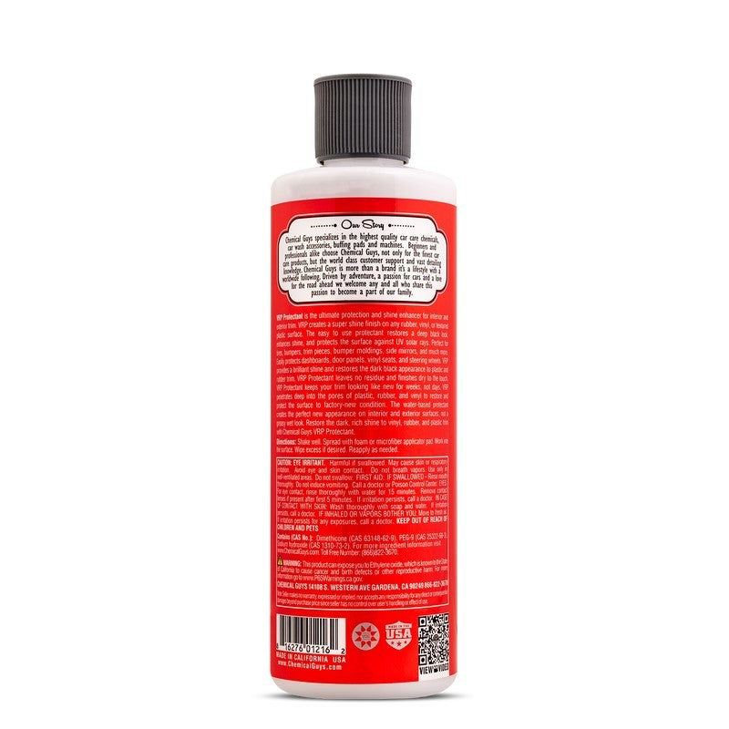 Chemical Guys VRP (Vinyl/Rubber/Plastic) Super Shine Dressing - Label