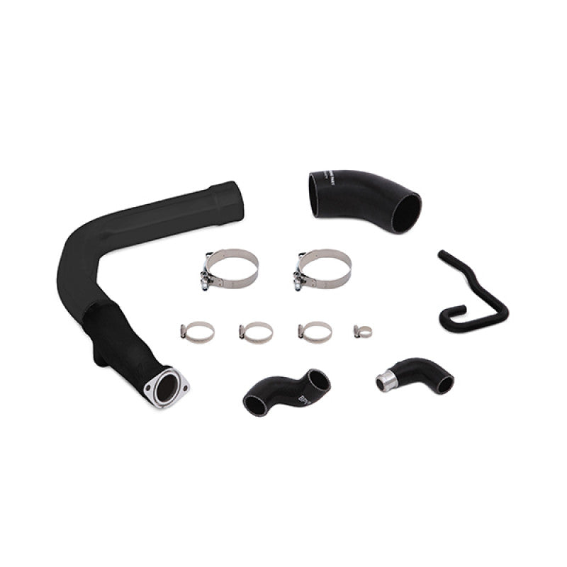 Mishimoto 2015-21 Subaru WRX Top-Mount Intercooler Kit - Powder Coated Black & Black Pipes - Piping