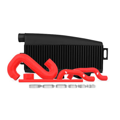 Mishimoto Top-Mount Intercooler Kit For 2002-07 Subaru WRX, 04-07 WRX STI - Powder Coated Black & Red Hoses - MMTMIC-WRX-01BKRD