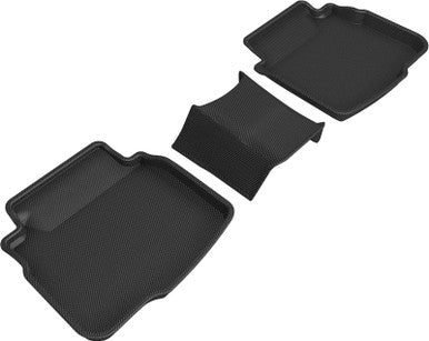 3D Maxpider Kagu 2nd Row Floor Mats For 2020+ Subaru Legacy - Black - L1SB02821509