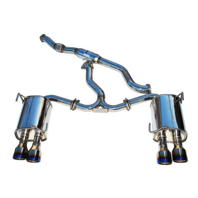 Invidia Q300 Cat Back Exhaust Titanium Tips for 2015-2021 Subaru STI and WRX - HS15STIG3T