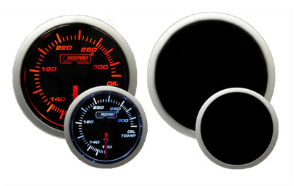 Prosport 52mm Amber / White - Electric Oil Temperature Gauge