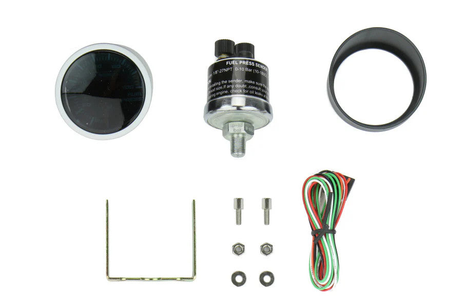 Prosport 52mm Green/White Fuel Pressure Gauge - Parts
