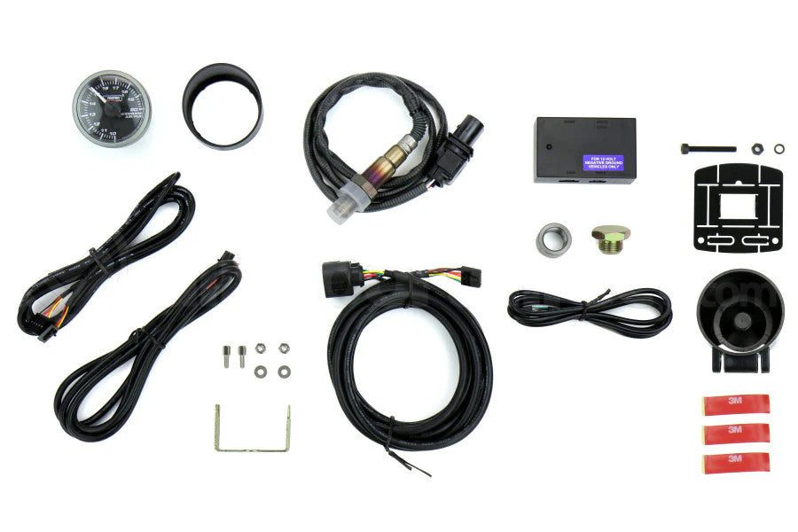 Prosport 52mm Wideband Premium White Pointer Clear Lens Air Fuel Ratio kit-Amber/White - parts