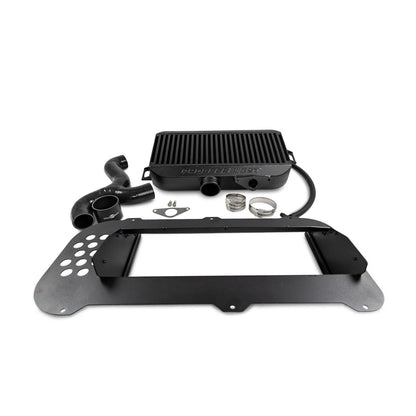 Process West Top Mount Intercooler w/ Shroud For 2004-07 Subaru Forester XT (Black)