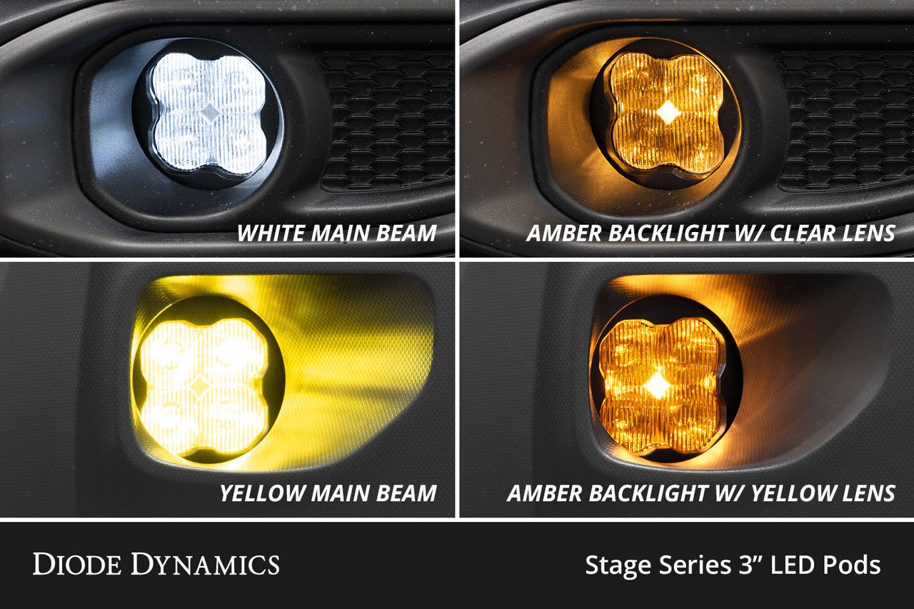 Diode Dynamics SS3 Max Type LED Fog Light Kit for 2019-2022 Subaru Ascent - White SAE Fog - DD6993 - Comparison
